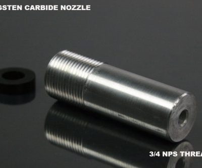 3/4 thread tungsten carbide straight bore nozzle