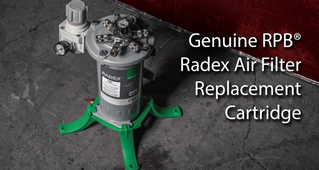 RPB® Radex Air Filter Replacement Cartridge – Blue Dog Blasting
