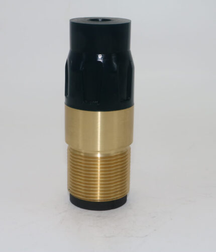 Tungsten Carbide Long Venturi Nozzle with Polyurethane Jacket and 1-1/4" NPSM Brass Threads - 11-400 (#3) 3/16" ID, 4-3/8" Length